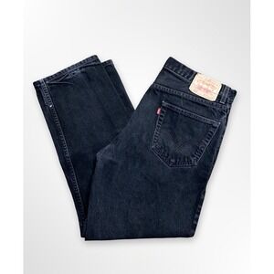 Levi's 550 Jeans Black Men's Size 36x29 (Measures 34x29) Relaxed Fit Y2K Faded